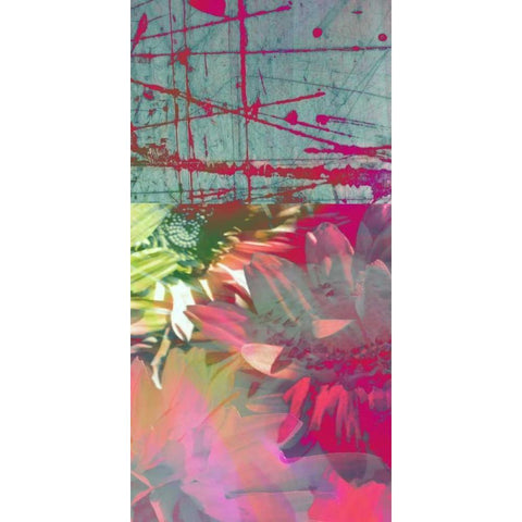 Pink Wonders II Gold Ornate Wood Framed Art Print with Double Matting by Mountain, Ricki