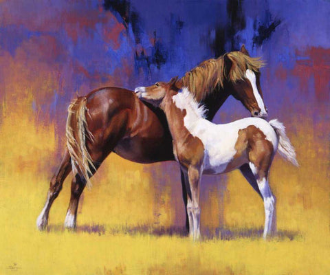 Painted White Modern Wood Framed Art Print with Double Matting by Chapman, Julie T.