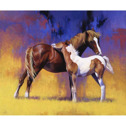 Painted Black Modern Wood Framed Art Print with Double Matting by Chapman, Julie T.