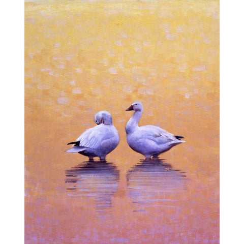 Dawn Meditation Black Modern Wood Framed Art Print by Chapman, Julie T.