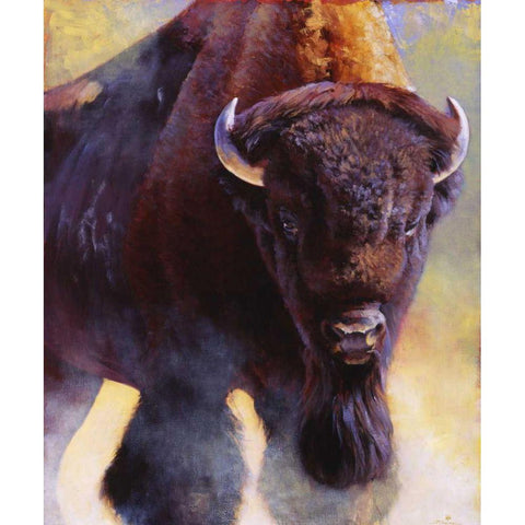 Warrior White Modern Wood Framed Art Print by Chapman, Julie T.