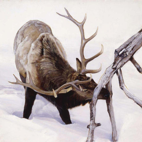 Slim Pickings Black Ornate Wood Framed Art Print with Double Matting by Chapman, Julie T.