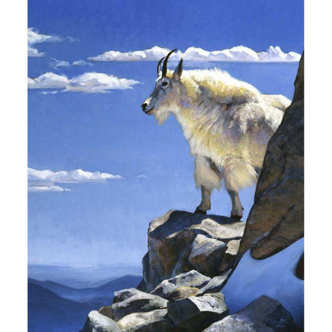 Rocky Mountain High Black Modern Wood Framed Art Print with Double Matting by Chapman, Julie T.