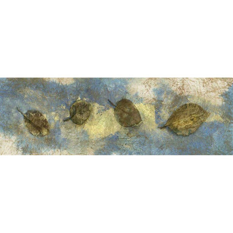 Leaf Banner I Black Modern Wood Framed Art Print by Ray, Elena