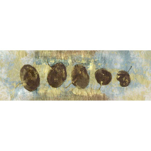 Leaf Banner IV Black Modern Wood Framed Art Print by Ray, Elena