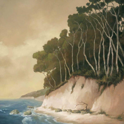 High Tide I White Modern Wood Framed Art Print with Double Matting by Reynolds, Graham