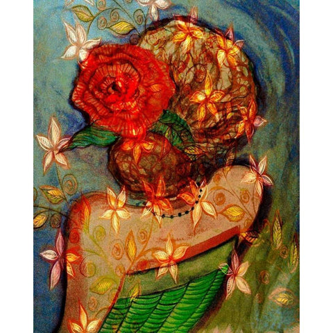 Bella III White Modern Wood Framed Art Print by Harrington, Danielle
