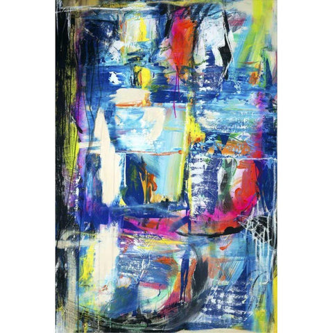 Spiritual Graffiti II Gold Ornate Wood Framed Art Print with Double Matting by Fuchs, Jodi