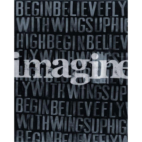 Dream Imagine II Black Modern Wood Framed Art Print by Velasquez, Deborah