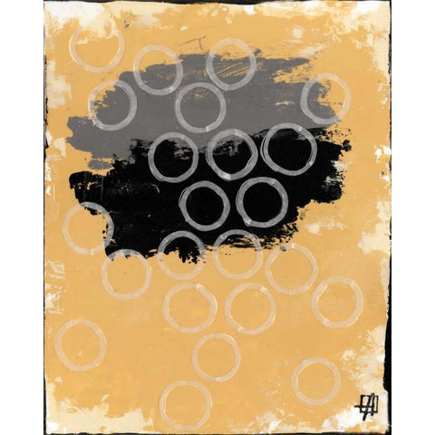 Disco Lemon Juice I White Modern Wood Framed Art Print by Avondet, Natalie