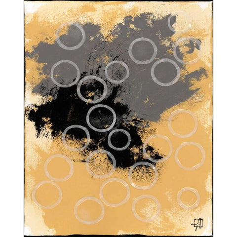 Disco Lemon Juice II Black Modern Wood Framed Art Print by Avondet, Natalie