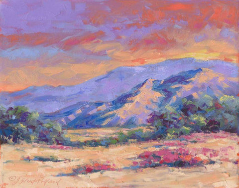 Desert Dessert White Modern Wood Framed Art Print with Double Matting by Pollard, Julie G.