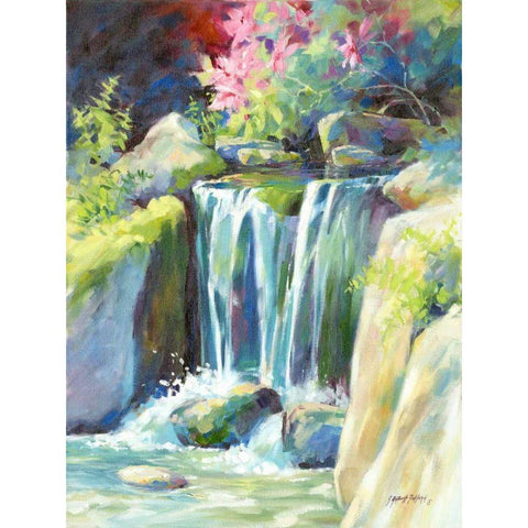 Crystal Creek White Modern Wood Framed Art Print by Pollard, Julie G.