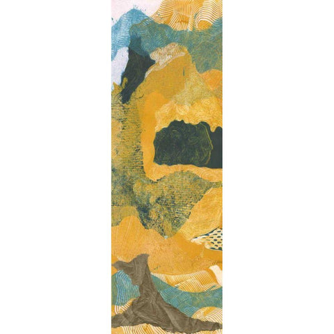 Mountain Shapes I White Modern Wood Framed Art Print by Roth, Carolyn