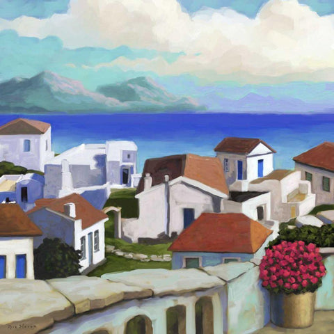 Conch Republic III Black Modern Wood Framed Art Print by Novak, Rick