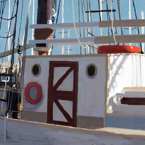 Sailing Serenity V Black Modern Wood Framed Art Print by Novak, Rick