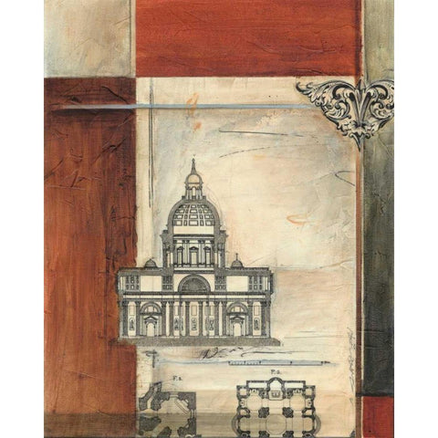 Architectural Measure II Black Modern Wood Framed Art Print by Harper, Ethan