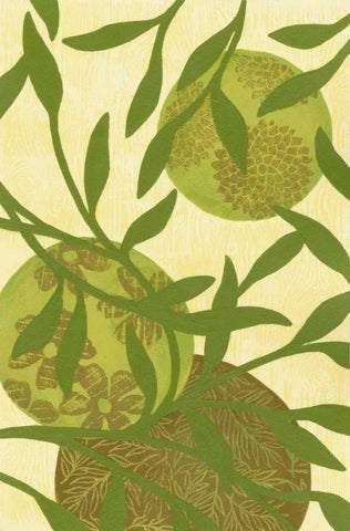 Florestial III Black Ornate Wood Framed Art Print with Double Matting by Slocum, Nancy