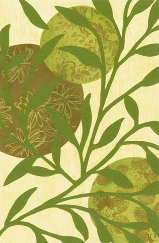 Florestial IV Black Ornate Wood Framed Art Print with Double Matting by Slocum, Nancy