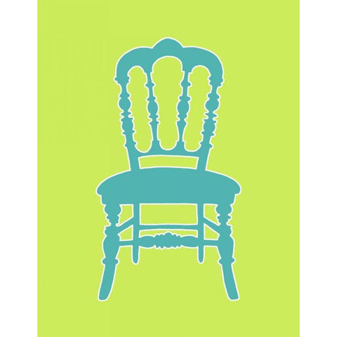 Graphic Chair III White Modern Wood Framed Art Print by Zarris, Chariklia