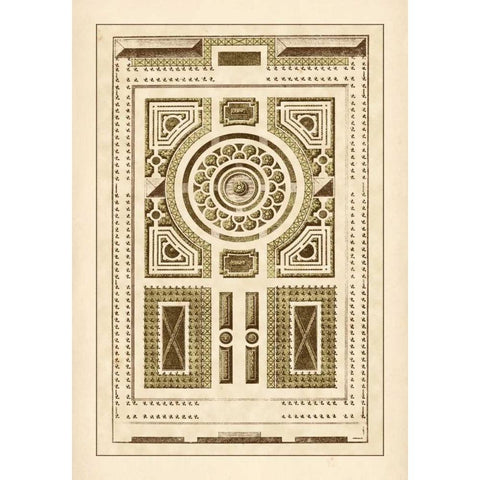 Garden Maze V White Modern Wood Framed Art Print by Blondel