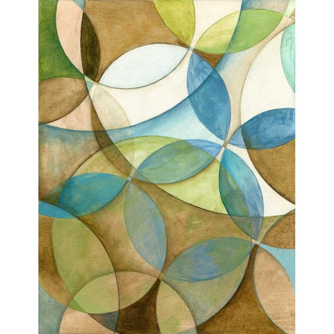 Circulate I White Modern Wood Framed Art Print by Meagher, Megan