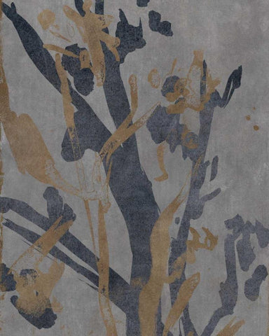 Traces I Black Ornate Wood Framed Art Print with Double Matting by Archie, Kate