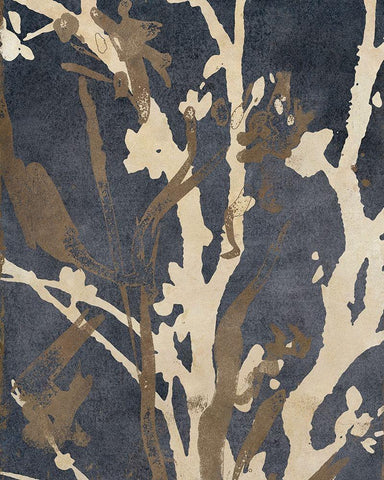 Traces III Black Ornate Wood Framed Art Print with Double Matting by Archie, K.