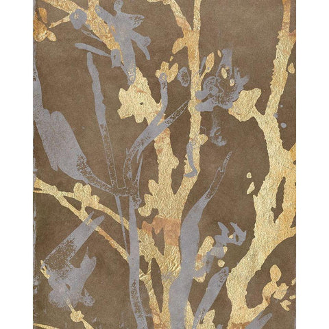 Traces IV Gold Ornate Wood Framed Art Print with Double Matting by Archie, K.