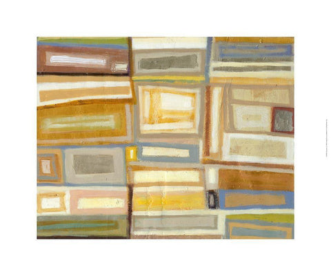 Prosperity I White Modern Wood Framed Art Print with Double Matting by Wyatt Jr., Norman