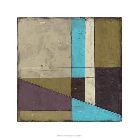 Geometric Sketch I Black Modern Wood Framed Art Print with Double Matting by Goldberger, Jennifer