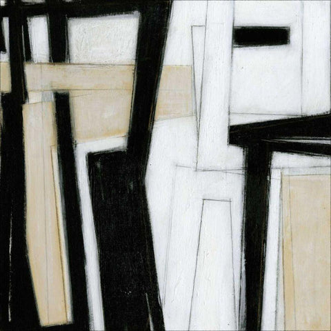 New Bridges I Black Modern Wood Framed Art Print by Wyatt Jr., Norman