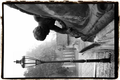 Glimpses of Prague I White Modern Wood Framed Art Print with Double Matting by DeNardo, Laura