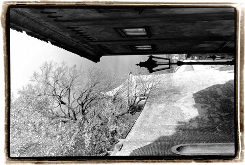 Glimpses of Prague II White Modern Wood Framed Art Print with Double Matting by DeNardo, Laura