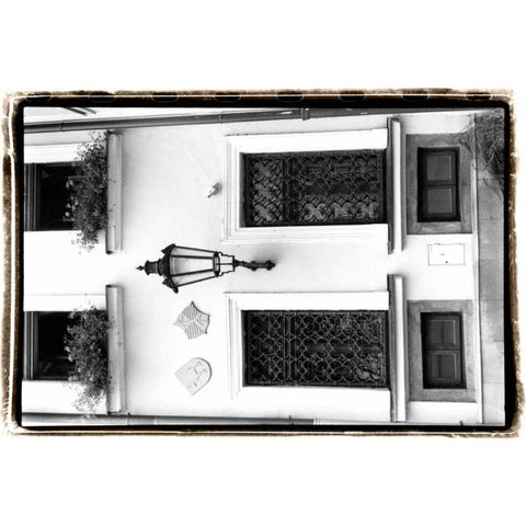 Glimpses of Prague V Black Modern Wood Framed Art Print with Double Matting by DeNardo, Laura