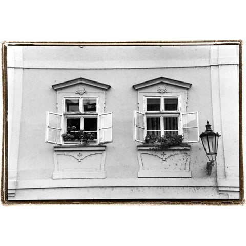 Glimpses of Prague VI White Modern Wood Framed Art Print by DeNardo, Laura