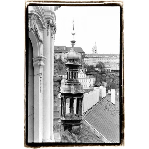 Splendors of Prague I Black Modern Wood Framed Art Print with Double Matting by DeNardo, Laura