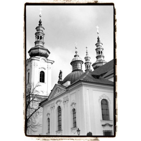 Splendors of Prague II Black Modern Wood Framed Art Print by DeNardo, Laura