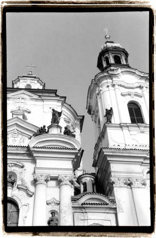 Splendors of Prague IV Black Ornate Wood Framed Art Print with Double Matting by DeNardo, Laura