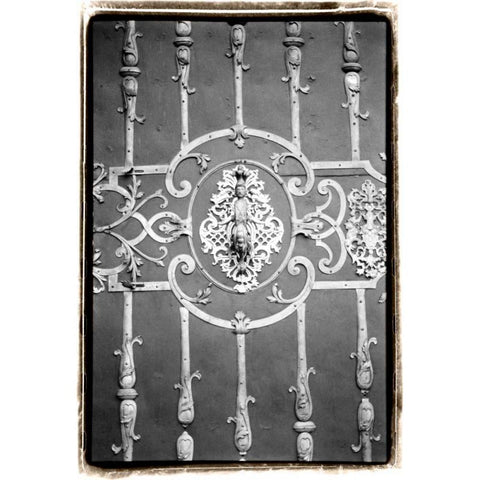 Distinguished Doors II Black Modern Wood Framed Art Print with Double Matting by DeNardo, Laura