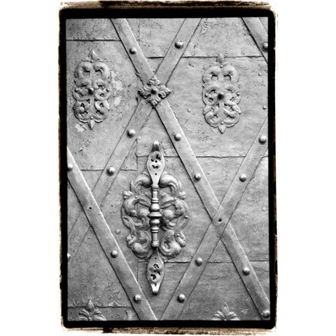 Distinguished Doors III White Modern Wood Framed Art Print by DeNardo, Laura