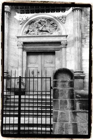 Prague Passageway II Black Ornate Wood Framed Art Print with Double Matting by DeNardo, Laura