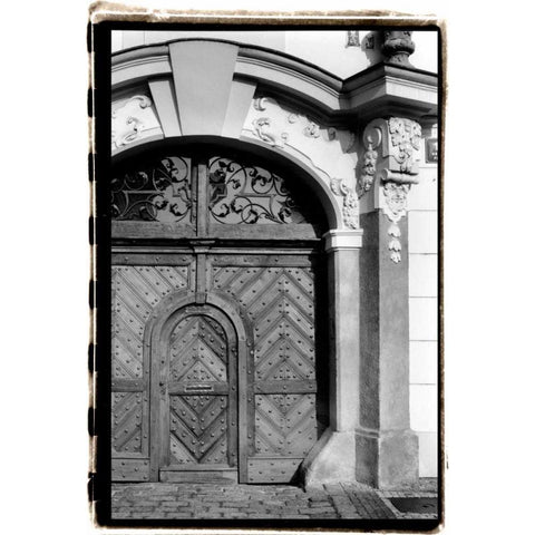 Prague Passageway III Gold Ornate Wood Framed Art Print with Double Matting by DeNardo, Laura