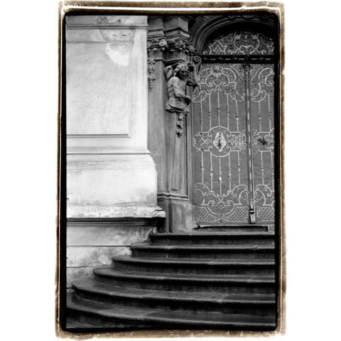 Prague Passageway IV Gold Ornate Wood Framed Art Print with Double Matting by DeNardo, Laura