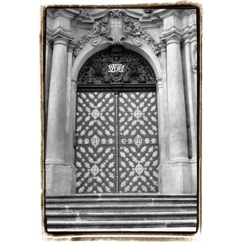 Prague Passageway V Gold Ornate Wood Framed Art Print with Double Matting by DeNardo, Laura