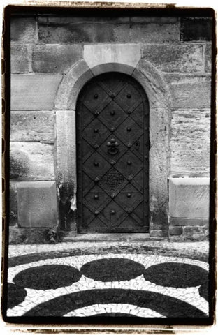 Prague Passageway VI White Modern Wood Framed Art Print with Double Matting by DeNardo, Laura