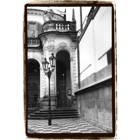 Passing through Prague III Black Modern Wood Framed Art Print with Double Matting by DeNardo, Laura