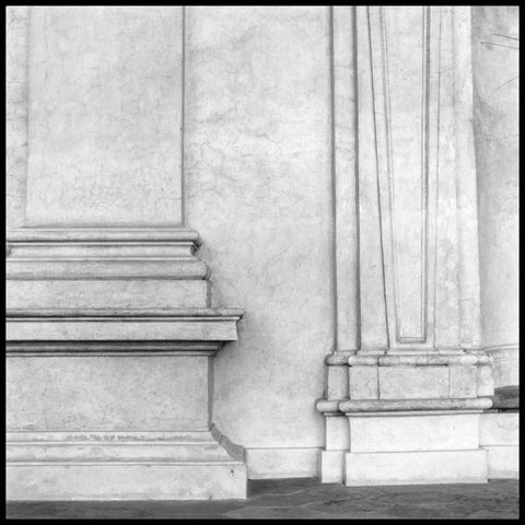 Enduring Composition IV White Modern Wood Framed Art Print by DeNardo, Laura