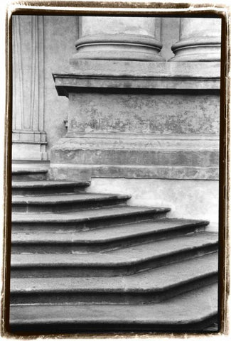 Enduring Qualities I White Modern Wood Framed Art Print with Double Matting by DeNardo, Laura