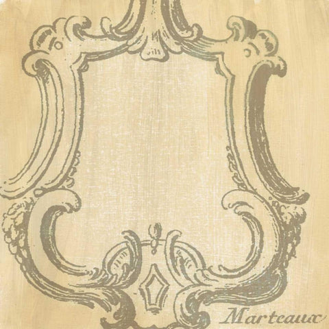 Decorative Elegance IV Gold Ornate Wood Framed Art Print with Double Matting by Harper, Ethan